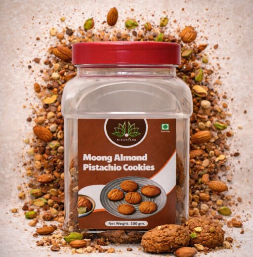 Moong Almond Pistachio Cookies